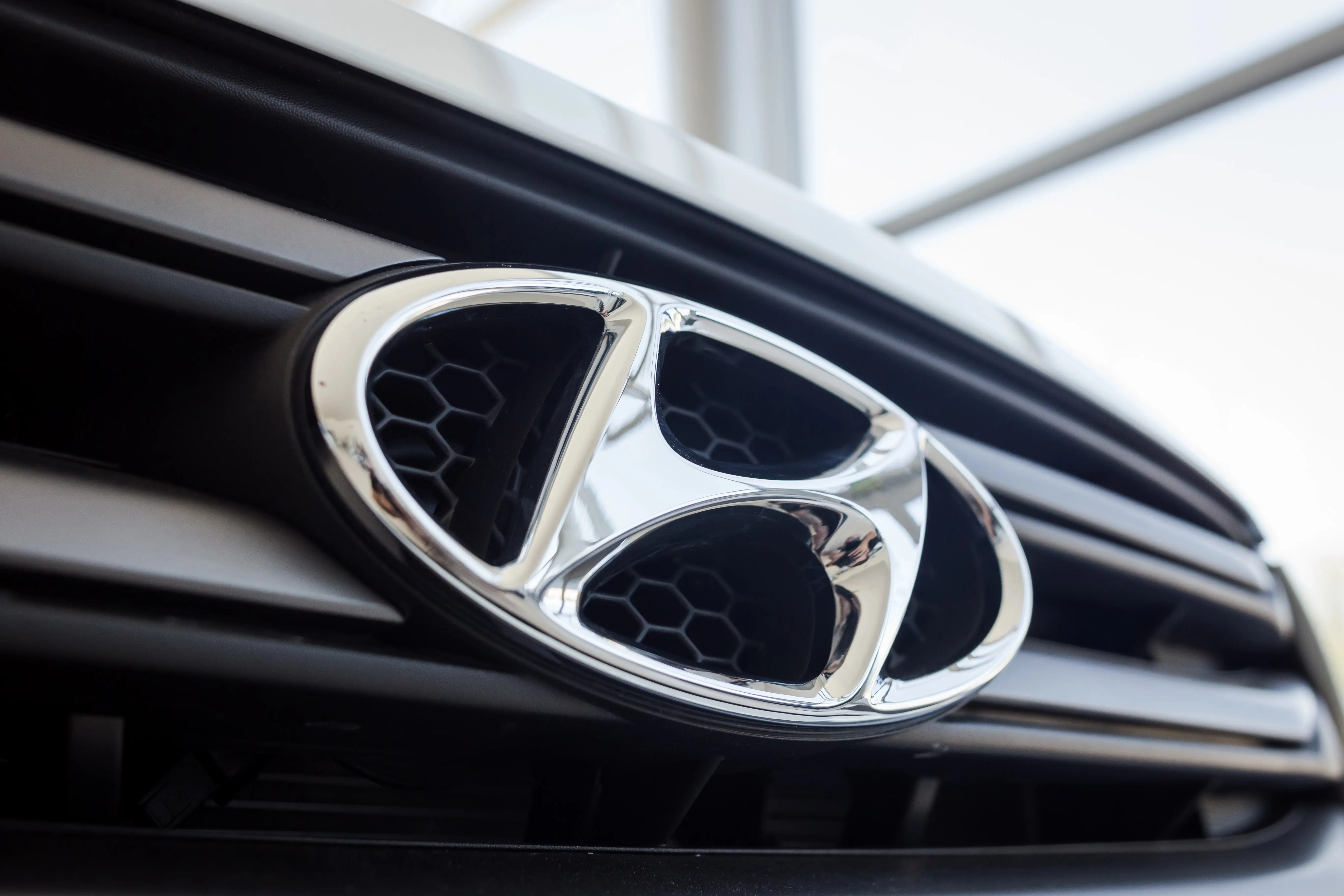 Close up of Hyundai bumper