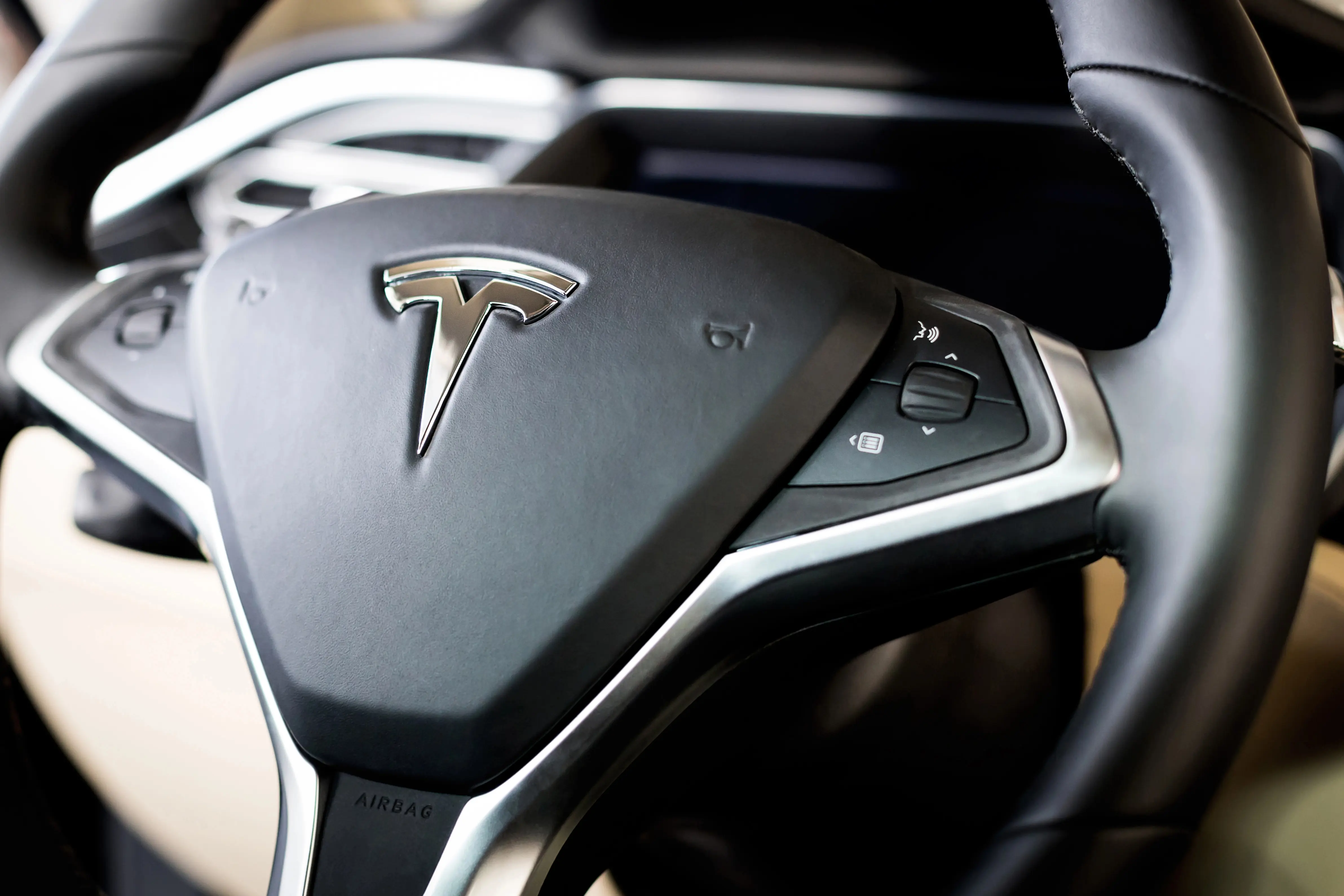 Tesla steering wheel