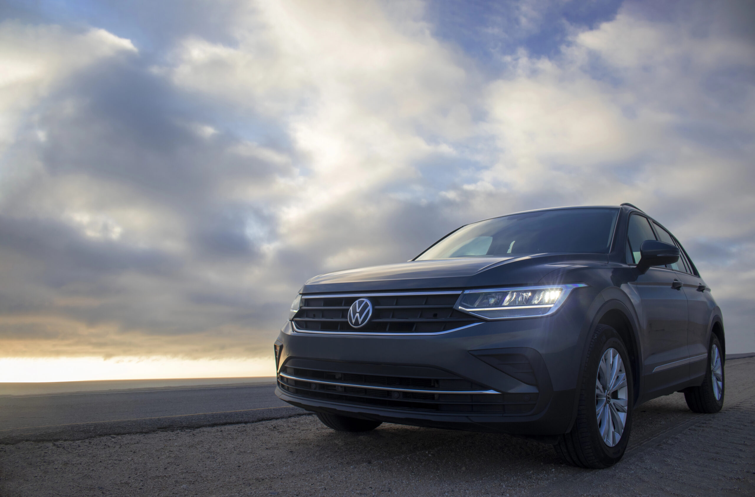 Volkswagen Tiguan in the sand.