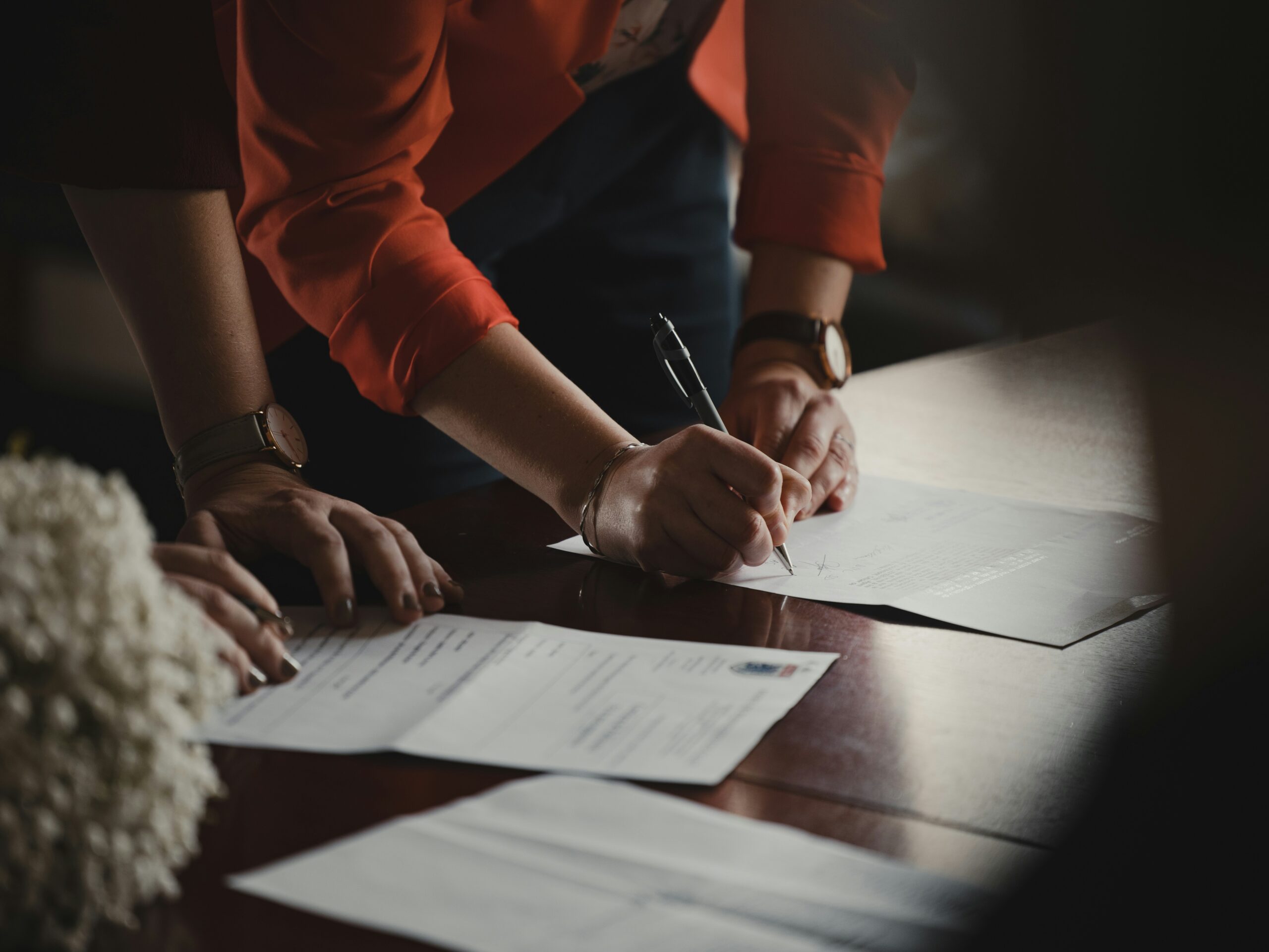Signing documents scaled