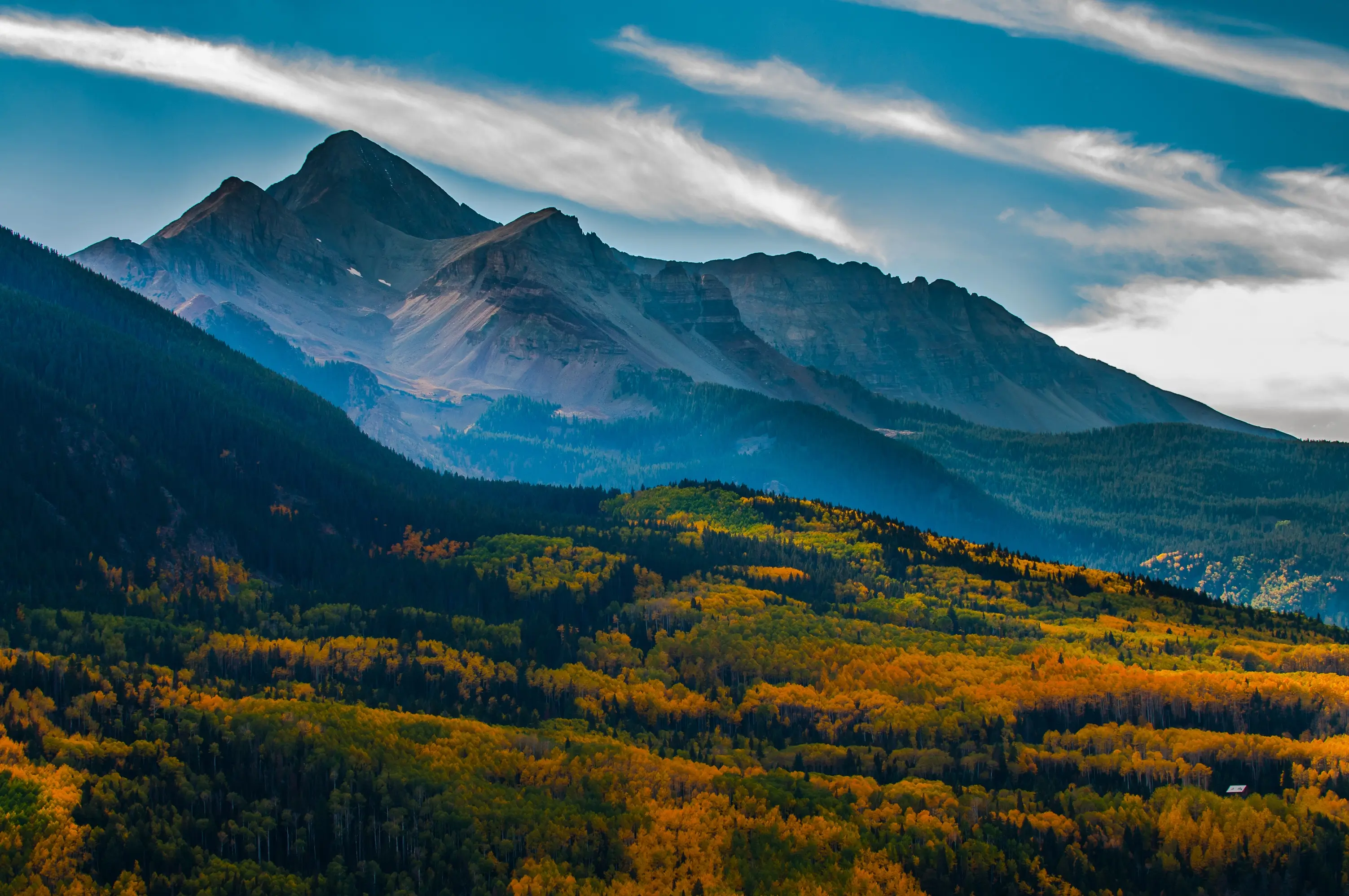 Wilson Peak in the fall, Uncompahgre National Forest, Colorado